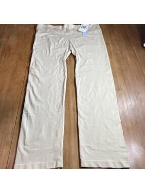 Hillard And Hanson Control Top Capri Leggings Size XL Desert Sand, New